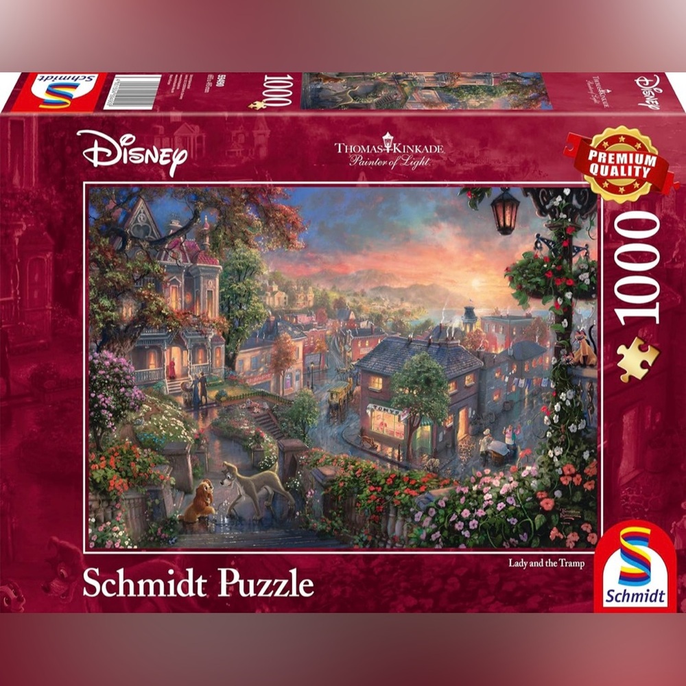 Disney Thomas Kinkade Lady and the Tramp Puzzle